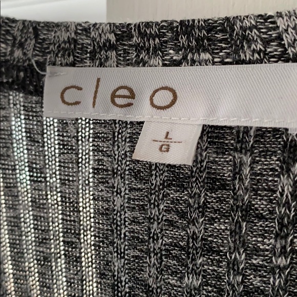 OS Cleo Brand Grey Sweater Cardigan - Picture 4 of 5